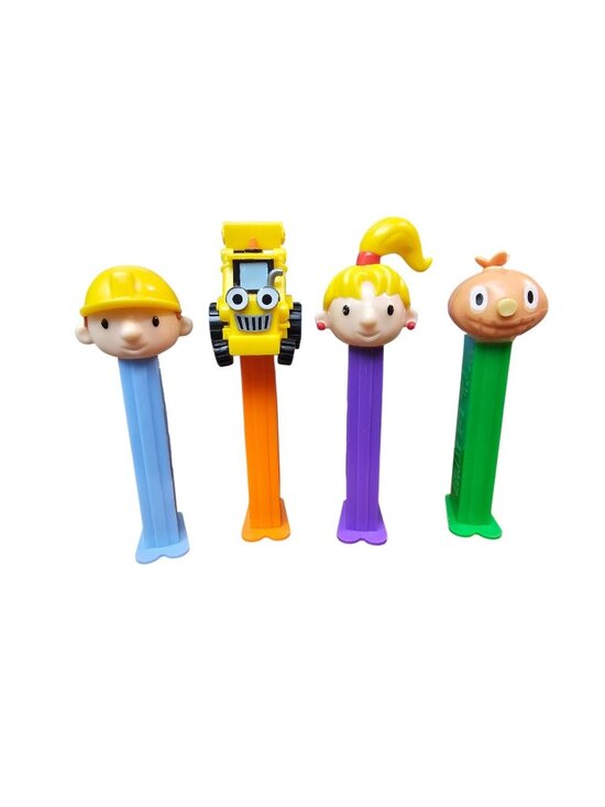 PEZ Other - Bob The Builder Pez Dispensers Wendy, Bob, Spud, & Scoop Lot Of 4